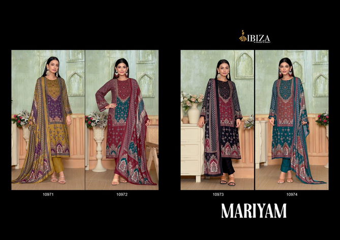 Mariyam By Ibiza Viscose Pashmina Printed Salwar Suits Wholesalers In india
